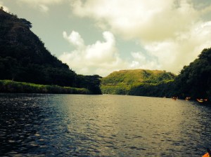 Heading up the Wailua River