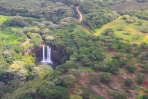 Wailua Falls from the air